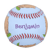 Niedliche Illustration des Cartoon Baseball (Rückseite)