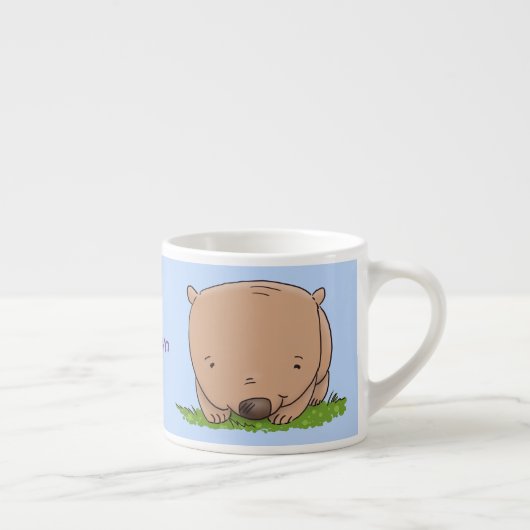 Niedliche Illustration des Cartoon Espressotasse (Rechts)