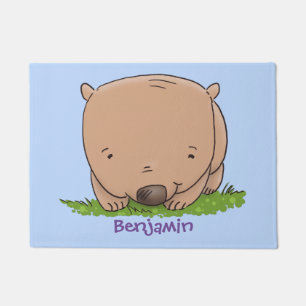 Niedliche Illustration des Cartoon Fußmatte