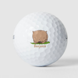Niedliche Illustration des Cartoon Golfball