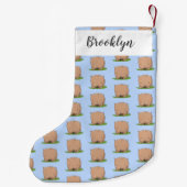 Niedliche Illustration des Cartoon Kleiner Weihnachtsstrumpf (Rückseite)