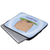 Niedliche Illustration des Cartoon Laptopschutzhülle (Vorne Knopf)