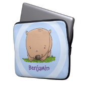 Niedliche Illustration des Cartoon Laptopschutzhülle (Vorderseite Links)
