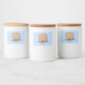 Niedliche Illustration des Cartoon Lebensmitteletikett (Flaschen)