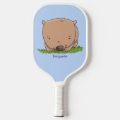 Niedliche Illustration des Cartoon Pickleball Schläger (Rückseite)