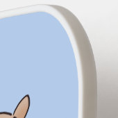 Niedliche Illustration des Cartoon Pickleball Schläger (Linke Seite)