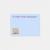 Niedliche Illustration des Cartoon Post-it Klebezettel (Vorderseite)