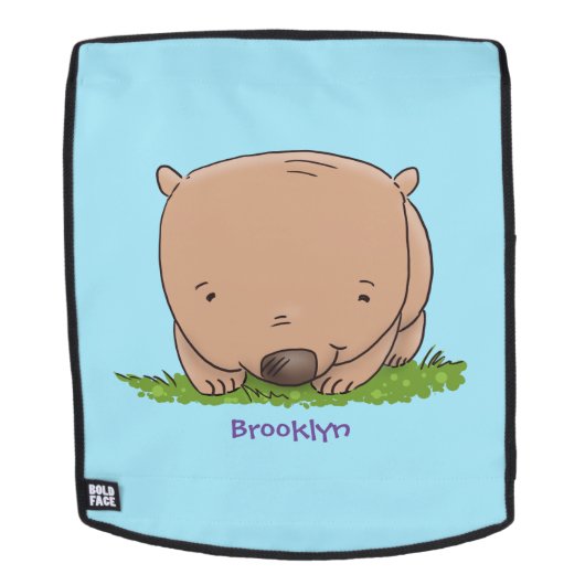 Niedliche Illustration des Cartoon Rucksack (Abnehmbare Front)