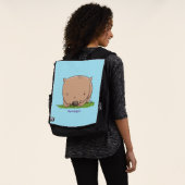 Niedliche Illustration des Cartoon Rucksack (Ausgewaschen)