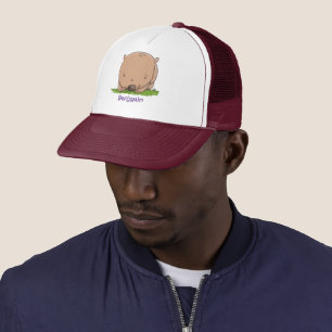 Niedliche Illustration des Cartoon Truckerkappe