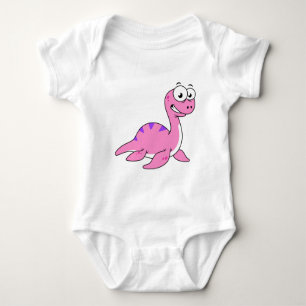 Niedliche Illustration des Loch Ness Monsters. Baby Strampler