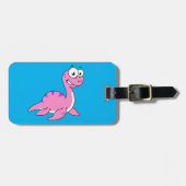 Niedliche Illustration des Loch Ness Monsters. Gepäckanhänger (Vorderseite horizontal)