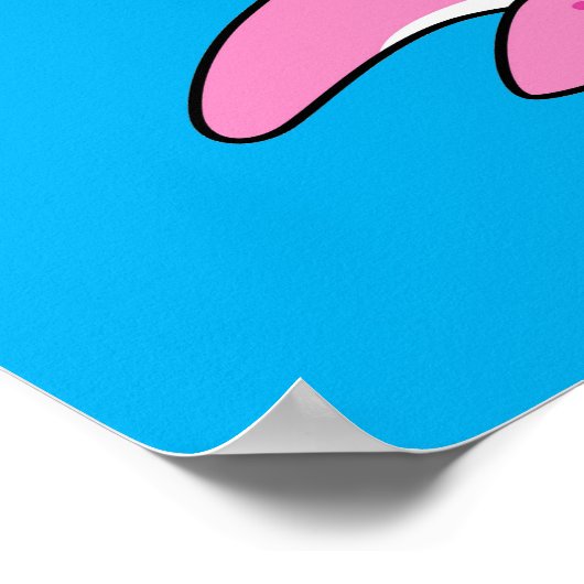 Niedliche Illustration des Loch Ness Monsters. Poster (Ecke)