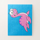 Niedliche Illustration des Loch Ness Monsters. Puzzle (Vertikal)