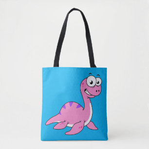 Niedliche Illustration des Loch Ness Monsters. Tasche
