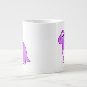 Niedliche Illustration eines Brontosaurus Dinosaur Jumbo-Tasse (Vorderseite)