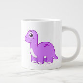 Niedliche Illustration eines Brontosaurus Dinosaur Jumbo-Tasse (Rechts)