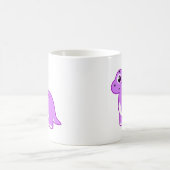 Niedliche Illustration eines Brontosaurus Dinosaur Kaffeetasse (Mittel)