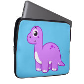 Niedliche Illustration eines Brontosaurus Dinosaur Laptopschutzhülle (Vorne Rechts)