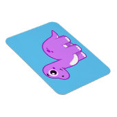 Niedliche Illustration eines Brontosaurus Dinosaur Magnet (Rechte Seite)