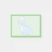 Niedliche Illustration eines Brontosaurus. Post-it Klebezettel (Vorderseite)
