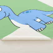Niedliche Illustration eines Brontosaurus. Sherpadecke (3/4)