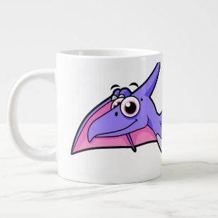 Niedliche Illustration eines fliegenden Pterodakty Jumbo-Tasse