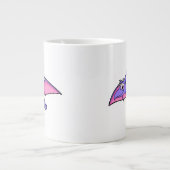 Niedliche Illustration eines fliegenden Pterodakty Jumbo-Tasse (Vorderseite)