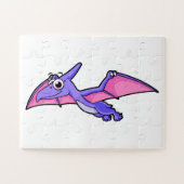 Niedliche Illustration eines fliegenden Pterodakty Puzzle (Horizontal)