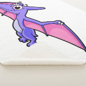 Niedliche Illustration eines fliegenden Pterodakty Sherpadecke (3/4)