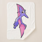 Niedliche Illustration eines fliegenden Pterodakty Sherpadecke (Vorderseite)