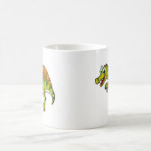 Niedliche Illustration eines lächelnden Spinosauri Kaffeetasse (Mittel)