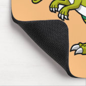 Niedliche Illustration eines lächelnden Spinosauri Mousepad (Ecke)