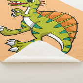 Niedliche Illustration eines lächelnden Spinosauri Sherpadecke (3/4)