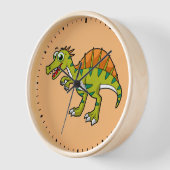 Niedliche Illustration eines lächelnden Spinosauri Uhr (Winkel)