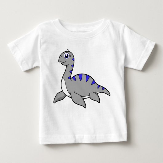 Niedliche Illustration eines Loch Ness Monsters. Baby T-shirt (Vorderseite)