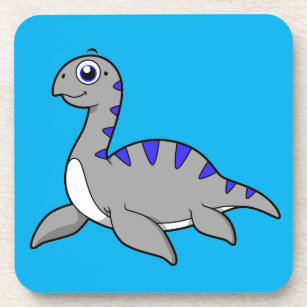Niedliche Illustration eines Loch Ness Monsters. Getränkeuntersetzer
