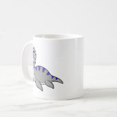 Niedliche Illustration eines Loch Ness Monsters. Kaffeetasse (Vorderseite Links)