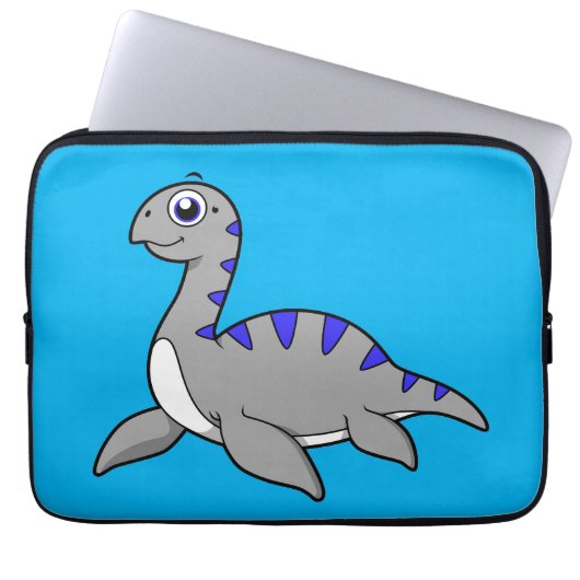 Niedliche Illustration eines Loch Ness Monsters. Laptopschutzhülle (Vorderseite)