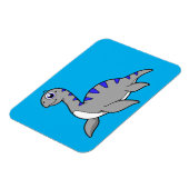 Niedliche Illustration eines Loch Ness Monsters. Magnet (Linke Seite)