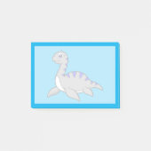 Niedliche Illustration eines Loch Ness Monsters. Post-it Klebezettel (Vorderseite)