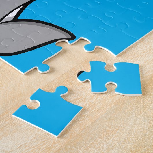 Niedliche Illustration eines Loch Ness Monsters. Puzzle (Seite)