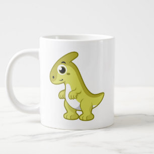 Niedliche Illustration eines Parasaurolophus Dinos Jumbo-Tasse