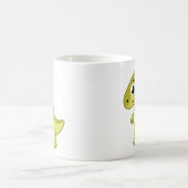 Niedliche Illustration eines Parasaurolophus Dinos Kaffeetasse (Mittel)
