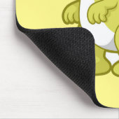 Niedliche Illustration eines Parasaurolophus Dinos Mousepad (Ecke)