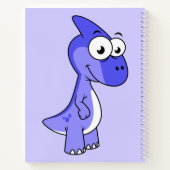 Niedliche Illustration eines Parasaurolophus Dinos Notizblock (Rückseite)