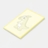 Niedliche Illustration eines Parasaurolophus Dinos Post-it Klebezettel (angewinkelt)