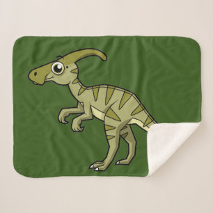 Niedliche Illustration eines Parasaurolophus Dinos Sherpadecke