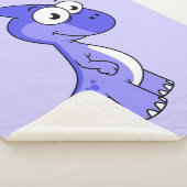 Niedliche Illustration eines Parasaurolophus Dinos Sherpadecke (3/4)