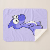 Niedliche Illustration eines Parasaurolophus Dinos Sherpadecke (Vorderseite (Horizontal))